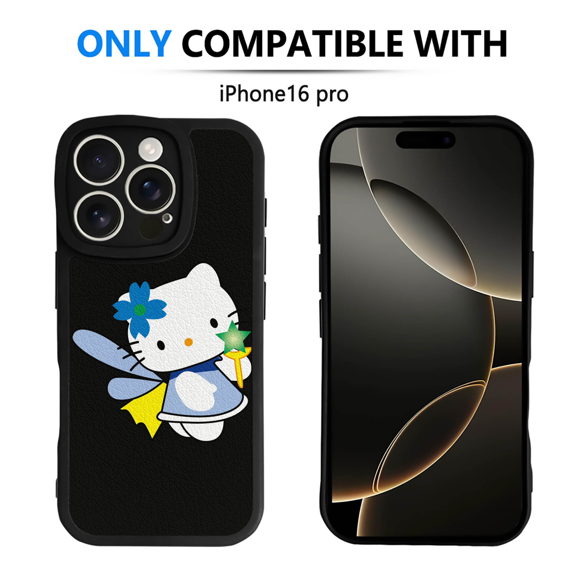 （画像用） Hello Kitty ハローキティ 【iPhone 16シリーズ対応】シリコンスマホケース（レザー調） 材質：シリコン